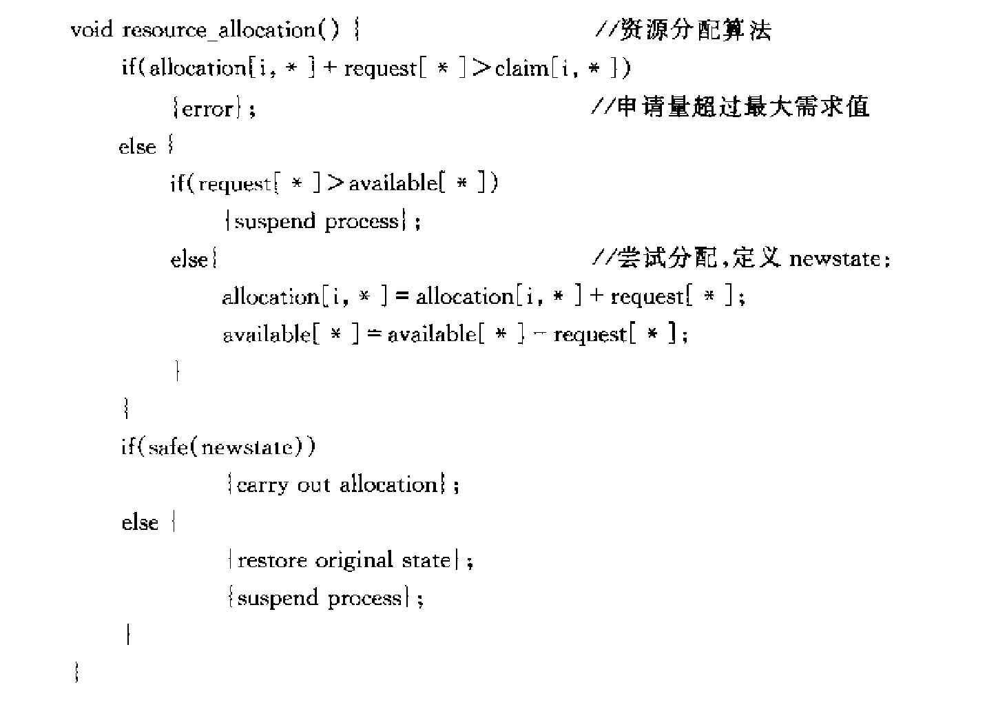 银行家算法代码