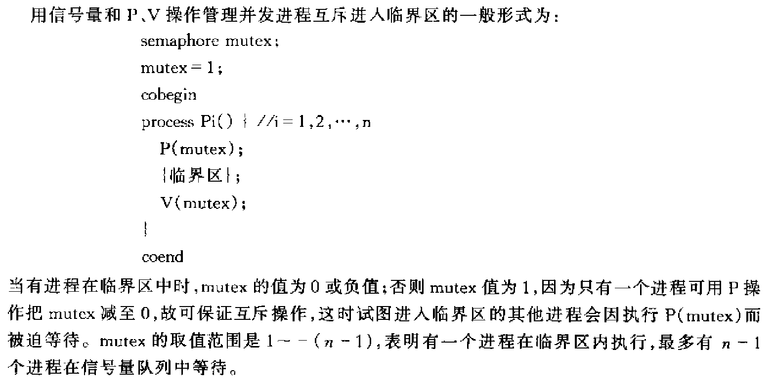 信号量实现互斥