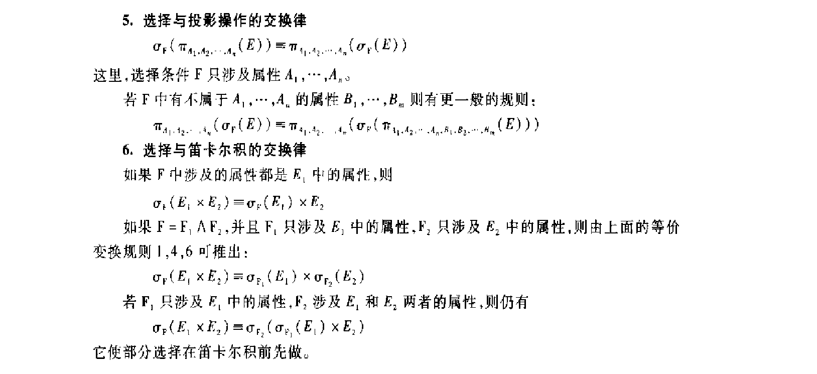 代数优化规则