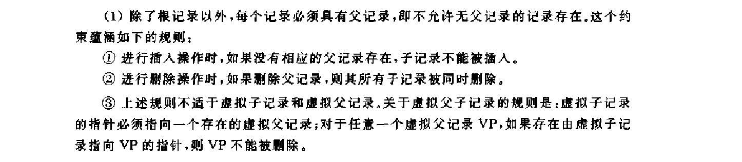 层次数据完整性约束