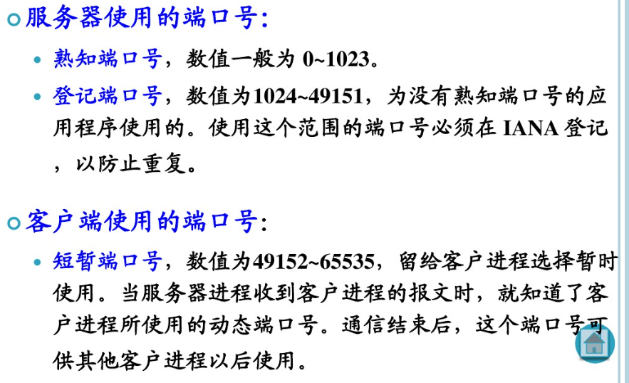 运输层端口分类